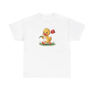 Unisex Duckling with a Tulip Tee Heavy Cotton - Dipaliz - T-shirts