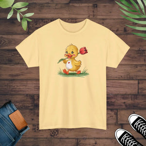 Unisex Duckling with a Tulip Tee Heavy Cotton - Dipaliz - T-shirts
