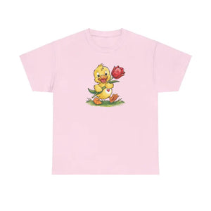 Adorable Duckling Heavy Cotton Tee - Cute Comfort Style - Dipaliz - T-shirts