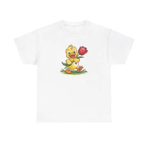Adorable Duckling Heavy Cotton Tee - Cute Comfort Style - Dipaliz - T-shirts