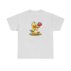 Adorable Duckling Heavy Cotton Tee - Cute Comfort Style - Dipaliz - T-shirts