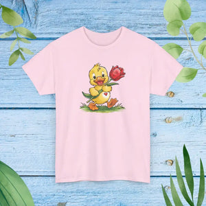 Adorable Duckling Heavy Cotton Tee - Cute Comfort Style - Dipaliz - Light Pink / s - T-shirts