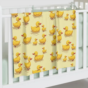 Baby Swaddle Blanket Cute Ducklings Print Cozy Soft - Dipaliz - 30’’ × 40’’ / White - Swaddling & Receiving Blankets