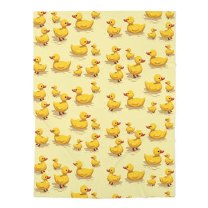 Baby Swaddle Blanket Cute Ducklings Print Cozy Soft - Dipaliz - 30’’ × 40’’ / White - Swaddling & Receiving Blankets