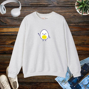 Cute Egg Embroidered Sweatshirt Cozy Vibes Warmth - Dipaliz - s / Ash - Sweatshirts