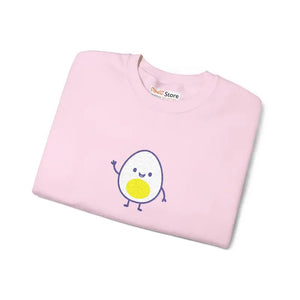 Cute Egg Embroidered Sweatshirt Cozy Vibes Warmth - Dipaliz - Sweatshirts