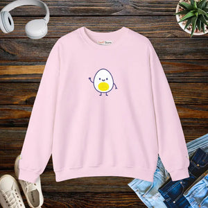Cute Egg Embroidered Sweatshirt Cozy Vibes Warmth - Dipaliz - s / Light Pink - Sweatshirts