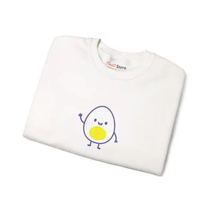 Cute Egg Embroidered Sweatshirt Cozy Vibes Warmth - Dipaliz - Sweatshirts