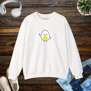 Cute Egg Embroidered Sweatshirt Cozy Vibes Warmth - Dipaliz - s / White - Sweatshirts