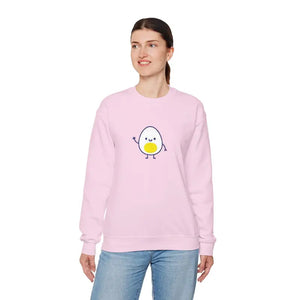 Cute Egg Embroidered Sweatshirt Cozy Vibes Warmth - Dipaliz - Sweatshirts