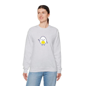Cute Egg Embroidered Sweatshirt Cozy Vibes Warmth - Dipaliz - Sweatshirts