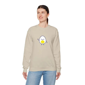 Cute Egg Embroidered Sweatshirt Cozy Vibes Warmth - Dipaliz - Sweatshirts