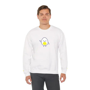 Cute Egg Embroidered Sweatshirt Cozy Vibes Warmth - Dipaliz - Sweatshirts