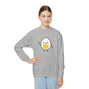 Youth Crewneck Sweatshirt - Cute Egg Spring Design - Dipaliz - Sweatshirts