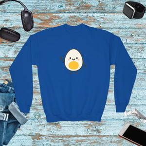 Youth Crewneck Sweatshirt - Cute Egg Spring Design - Dipaliz - Royal / Xs - Sweatshirts