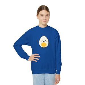 Youth Crewneck Sweatshirt - Cute Egg Spring Design - Dipaliz - Sweatshirts