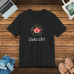 Canada Day Tee - Cute Eh Unisex Jersey Shirt - Dipaliz - Black / s - T-shirts
