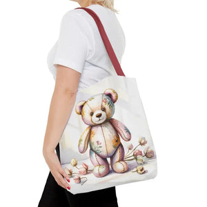 Teddy Bear Tote Bag Trendy Fashion Durable Polyester - Dipaliz - Shopping Totes