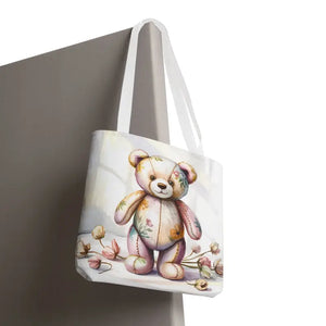 Teddy Bear Tote Bag Trendy Fashion Durable Polyester - Dipaliz - Shopping Totes
