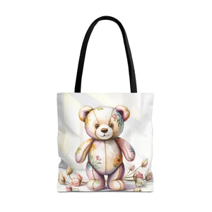 Teddy Bear Tote Bag Trendy Fashion Durable Polyester - Dipaliz - 18’’ × / Black - Shopping Totes