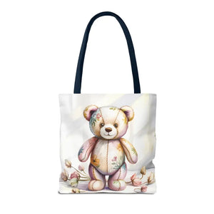 Teddy Bear Tote Bag Trendy Fashion Durable Polyester - Dipaliz - Shopping Totes