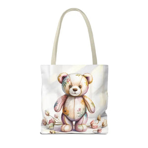 Teddy Bear Tote Bag Trendy Fashion Durable Polyester - Dipaliz - Shopping Totes