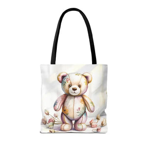 Teddy Bear Tote Bag Trendy Fashion Durable Polyester - Dipaliz - Shopping Totes