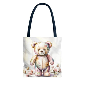 Teddy Bear Tote Bag Trendy Fashion Durable Polyester - Dipaliz - 13’’ × / Navy - Shopping Totes