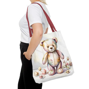 Teddy Bear Tote Bag Trendy Fashion Durable Polyester - Dipaliz - Shopping Totes