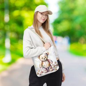 Teddy Bear Tote Bag Trendy Fashion Durable Polyester - Dipaliz - Shopping Totes