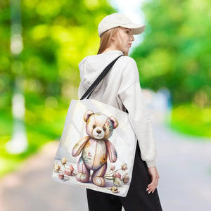 Trendy Teddy Bear Tote - Durable Polyester Body - Dipaliz - Shopping Totes