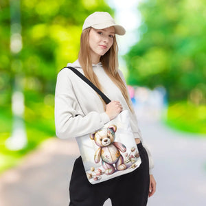 Trendy Teddy Bear Tote - Durable Polyester Body - Dipaliz - Shopping Totes