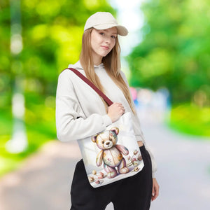 Trendy Teddy Bear Tote - Durable Polyester Body - Dipaliz - Shopping Totes