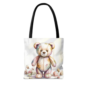 Trendy Teddy Bear Tote - Durable Polyester Body - Dipaliz - Shopping Totes