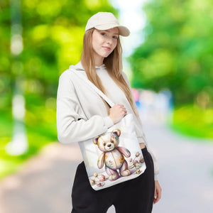 Trendy Teddy Bear Tote - Durable Polyester Body - Dipaliz - Shopping Totes