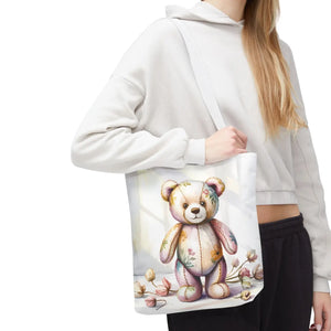 Trendy Teddy Bear Tote - Durable Polyester Body - Dipaliz - Shopping Totes