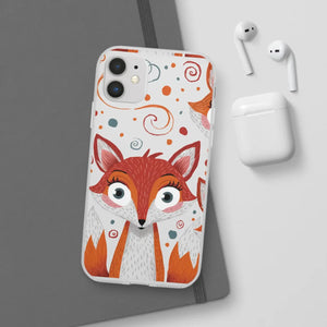 Sleek Fox Phone Cover - Durable Clear Tpu Case - Dipaliz - Mobile Cases