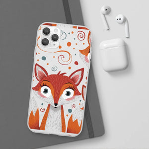 Sleek Fox Phone Cover - Durable Clear Tpu Case - Dipaliz - Mobile Cases