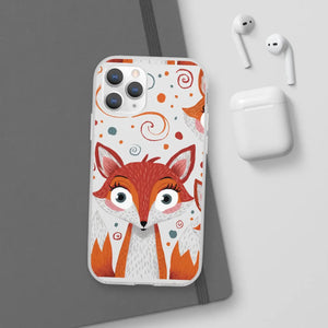 Sleek Fox Phone Cover - Durable Clear Tpu Case - Dipaliz - Mobile Cases