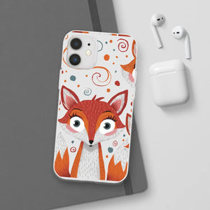 Sleek Fox Phone Cover - Durable Clear Tpu Case - Dipaliz - Mobile Cases