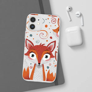 Sleek Fox Phone Cover - Durable Clear Tpu Case - Dipaliz - Mobile Cases