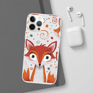 Sleek Fox Phone Cover - Durable Clear Tpu Case - Dipaliz - Mobile Cases