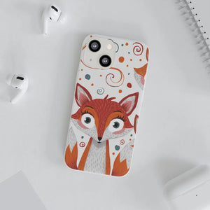 Sleek Fox Phone Cover - Durable Clear Tpu Case - Dipaliz - Mobile Cases