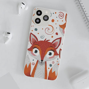 Sleek Fox Phone Cover - Durable Clear Tpu Case - Dipaliz - Mobile Cases