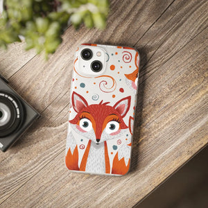 Sleek Fox Phone Cover - Durable Clear Tpu Case - Dipaliz - Mobile Cases
