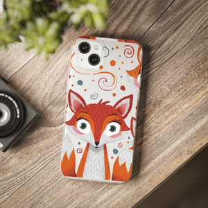 Sleek Fox Phone Cover - Durable Clear Tpu Case - Dipaliz - Mobile Cases