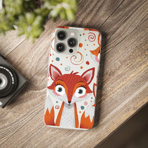 Sleek Fox Phone Cover - Durable Clear Tpu Case - Dipaliz - Mobile Cases