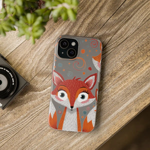 Sleek Fox Phone Cover - Durable Clear Tpu Case - Dipaliz - Mobile Cases