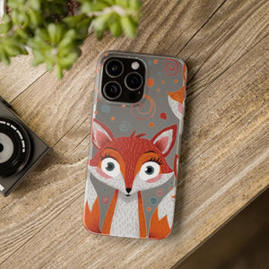 Sleek Fox Phone Cover - Durable Clear Tpu Case - Dipaliz - Mobile Cases