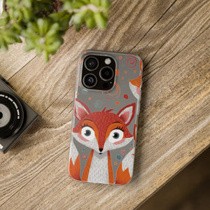 Sleek Fox Phone Cover - Durable Clear Tpu Case - Dipaliz - Mobile Cases